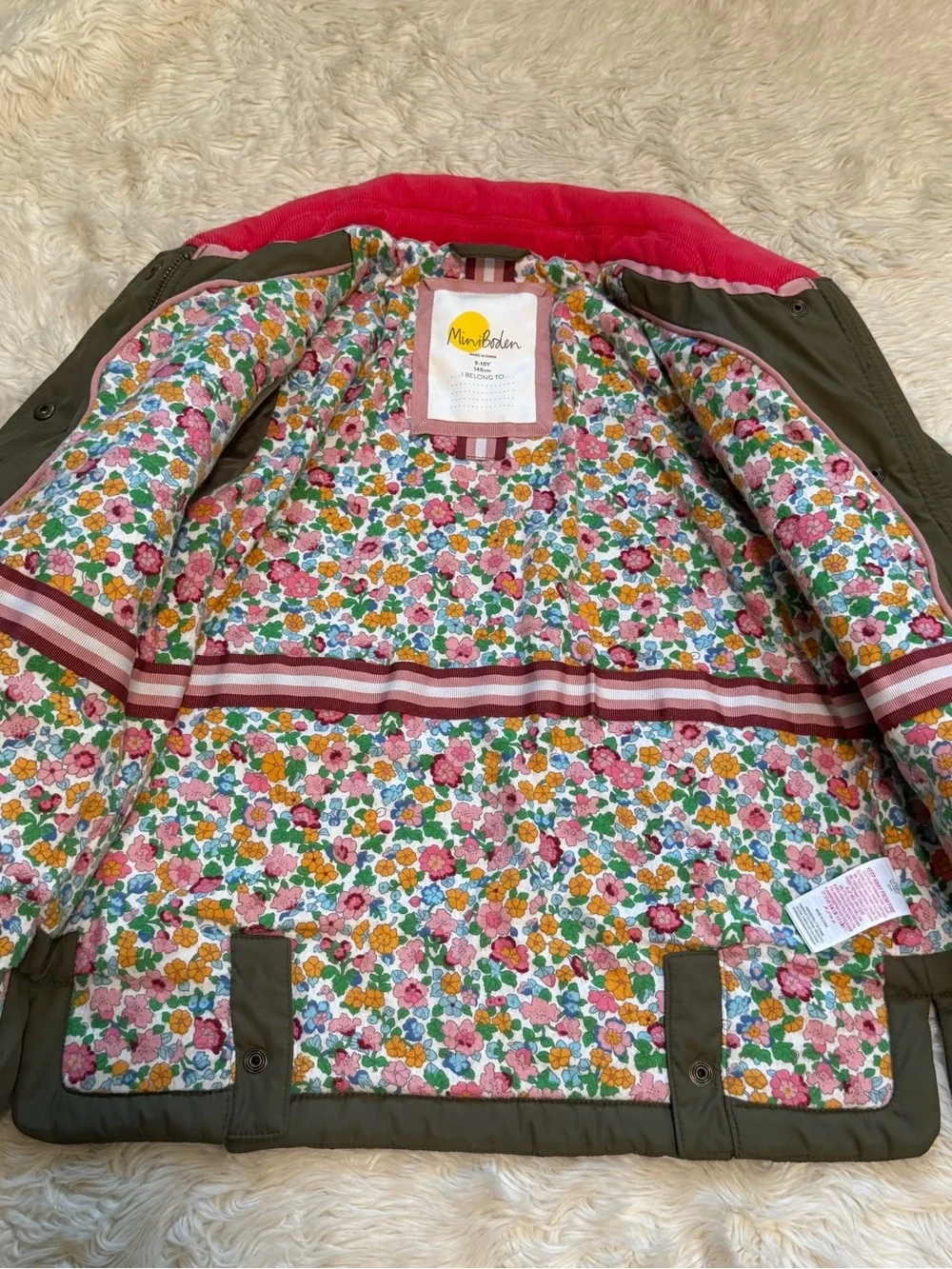 Mini Boden Quilted Jacket - Size 9-10Y